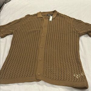 Brown Knit Men’s Sweater